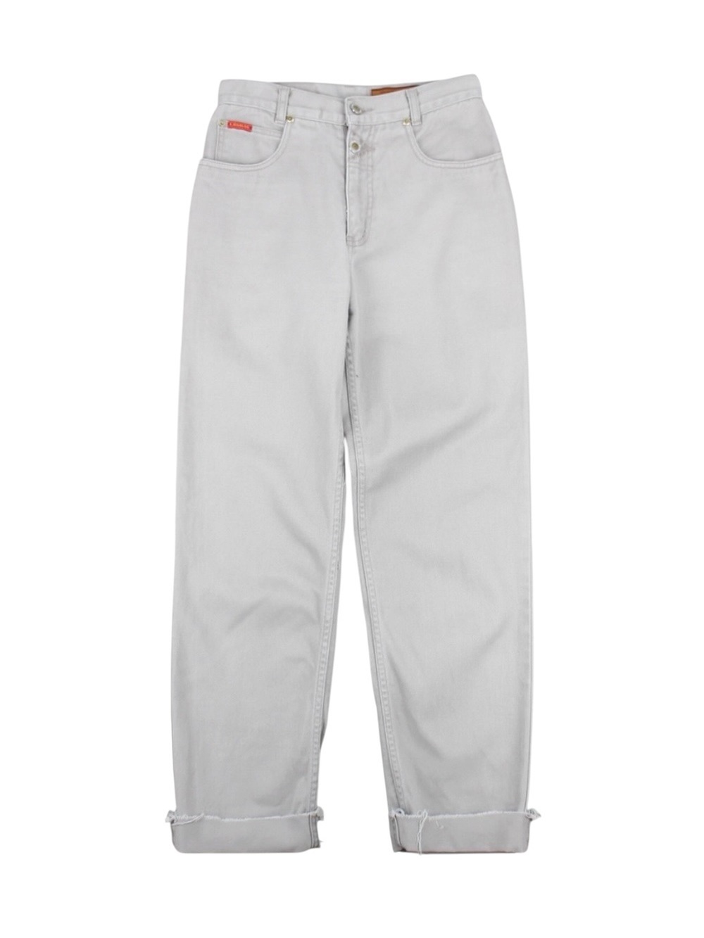 Lawman Western Jeans‎ Womens 7 Gray High Rise Button Detail Cowboy Rodeo Vintage